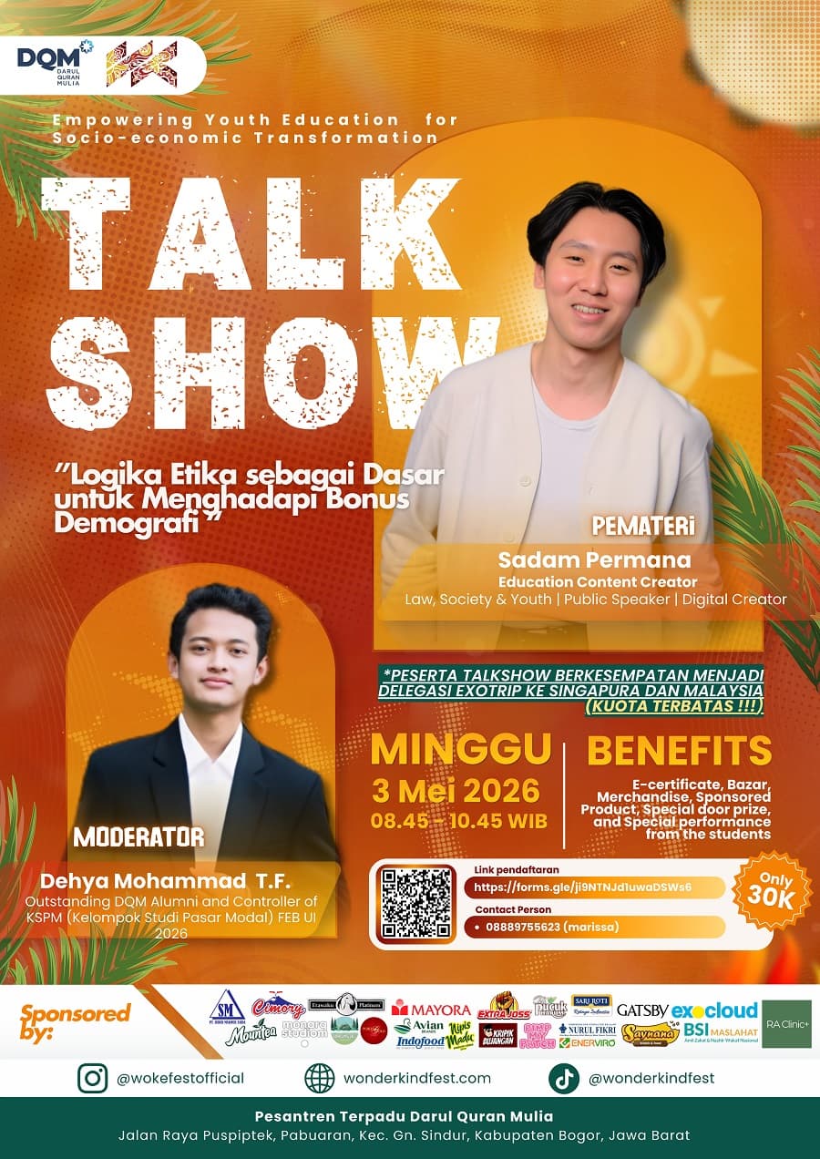 WONDER TALK 2026 Logika Etika sebagai Dasar untuk Menghadapi Bonus Demografi