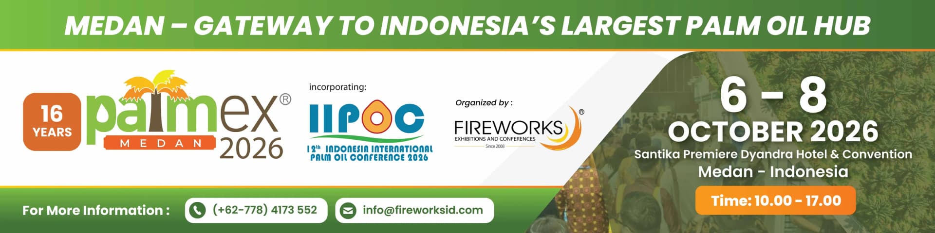 PALMEX Indonesia 2026 (16th Palm Oil Exhibition & Conference)