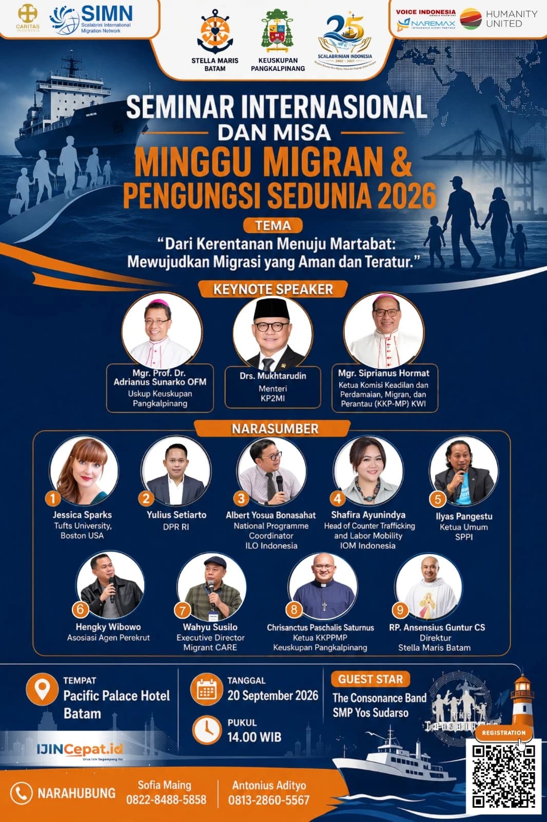Seminar Internasional & Misa — Hari Migran & Pengungsi Sedunia ke-112