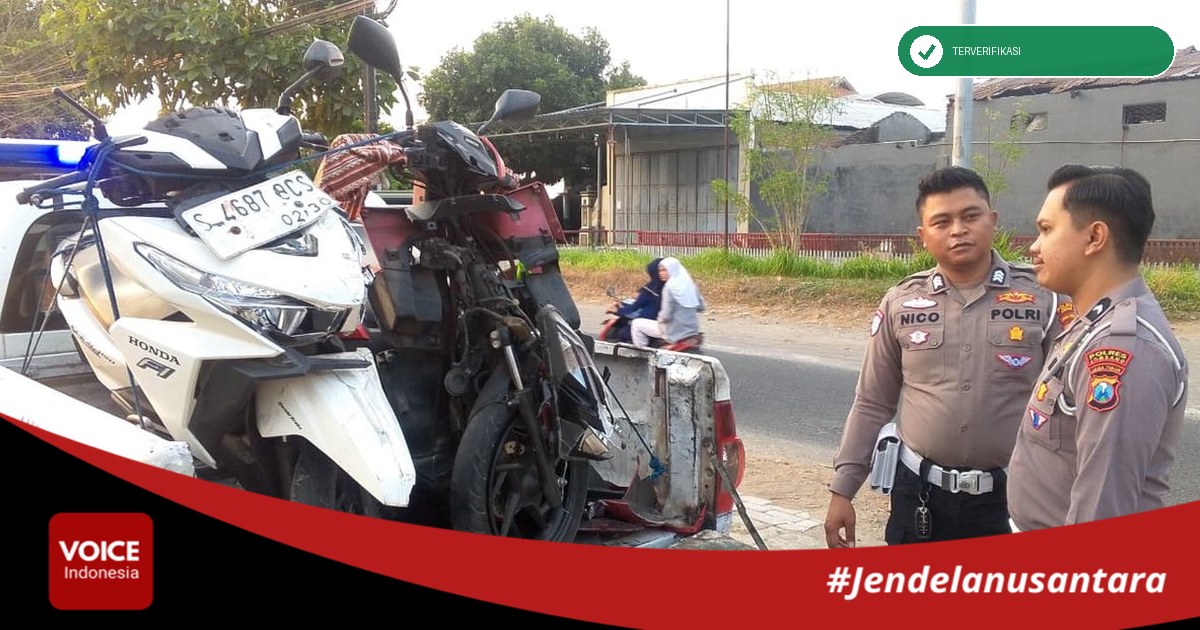 Tabrakan Maut 2 Motor di Diwek Jombang, 1 Tewas