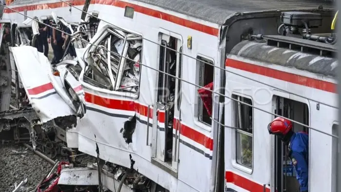 Kecelakaan Kereta Api di Bekasi