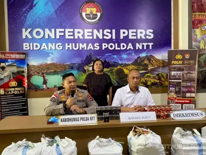 Polda NTT Ungkap Perdagangan Rokok Ilegal di Tiga Kabupaten, Ribuan Bungkus Disita