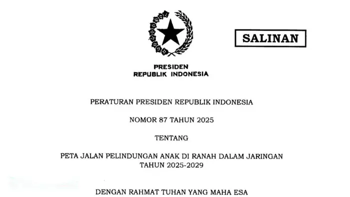 Pemerintah Terbitkan Perpres Peta Jalan Pelindungan Anak di Dunia Digital 2025–2029