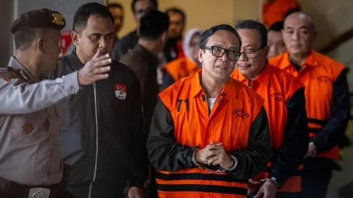 Immanuel Ebenezer Gerungan atau Noel menghadiri sidang di Pengadilan Tipikor Jakarta terkait kasus dugaan korupsi pengurusan sertifikasi K3.