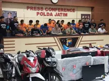 Polda Jatim Bekuk Puluhan Penjahat Jalanan
