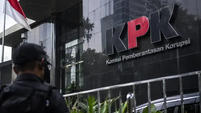 Gedung Komisi Pemberantasan Korupsi (KPK) di Jakarta. KPK memeriksa sejumlah saksi dalam penyidikan dugaan suap terkait pengondisian hasil audit BPK pada Pemerintah Kabupaten Muara Enim.