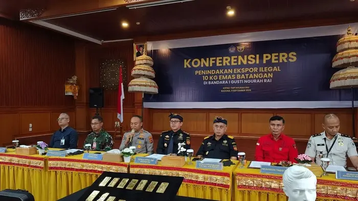Bea Cukai Ngurah Rai, Kabupaten Badung, Bali, menggagalkan upaya ekspor ilegal emas batangan