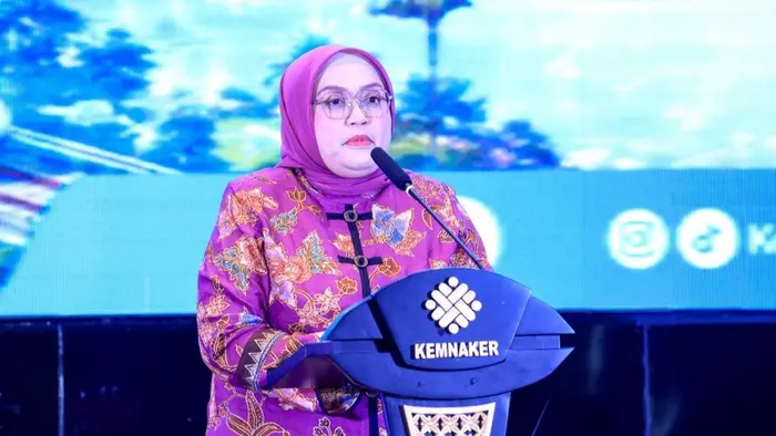 Direktur Jenderal Pembinaan Hubungan Industrial dan Jaminan Sosial Tenaga Kerja Kemnaker Indah Anggoro Putri