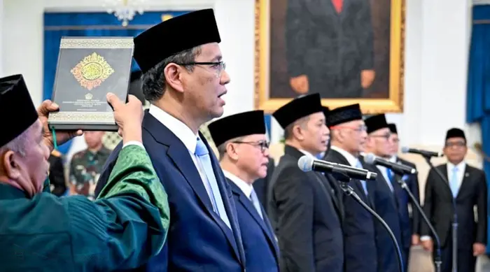 Janji Para Menteri Baru Prabowo Setelah Dilantik