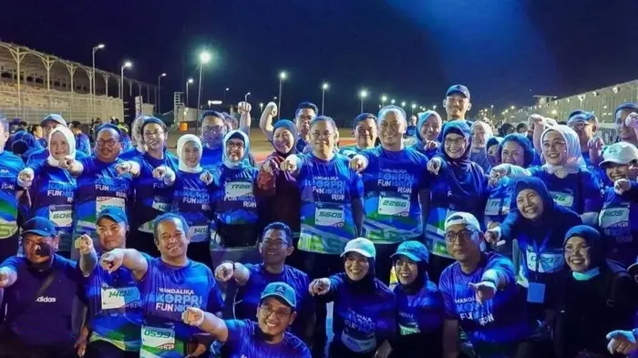 Peringati HUT ke-54, Ribuan ASN Meriahkan Mandalika KORPRI Fun Night Run