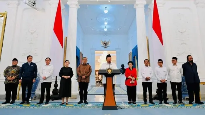 Prabowo Kumpulkan Ketum Parpol di Istana, Bahas Stabilitas Politik