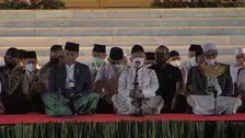Gelar Doa Bersama di Halaman Istana, Jokowi Optimis Wujudkan Indonesia Emas 2045