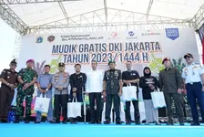 PJ Gubernur Jakarta dan Kapolda Metro Lepas 13.541 Peserta Mudik Gratis Lebaran 2023