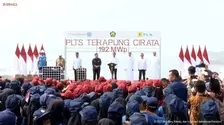 Resmikan PLTS Terapung Cirata, Jokowi: Terbesar di Asia Tenggara