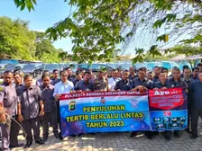Satlantas Polresta Bandara Soekarno Hatta Sosialisasikan Rencana Sistem 1 Arah di Jalan Benda Tengerang