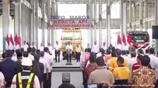 Resmikan KAI Jalur Dipo Maros, Jokowi Sebut Akan Bangun Hingga Manado