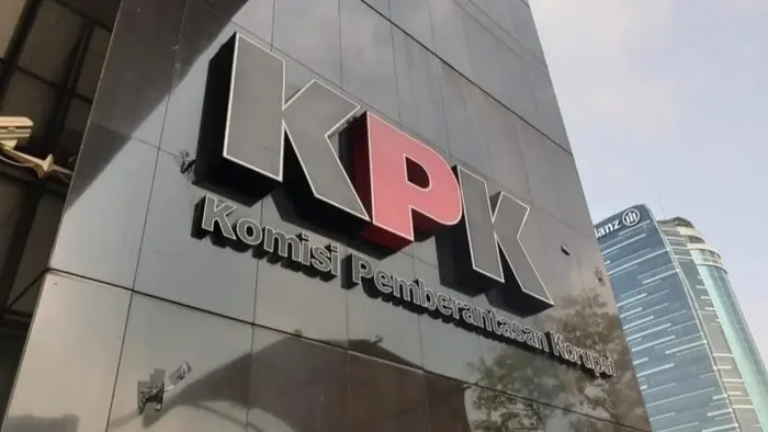 Tampak suasana Gedung Merah Putih KPK di Jakarta yang menjadi lokasi pemeriksaan saksi perkara dugaan korupsi.