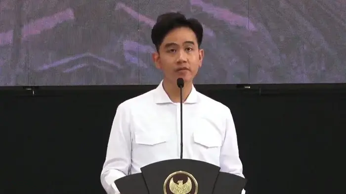 Wakil Presiden Gibran Rakabuming Raka menyampaikan pernyataan dalam kegiatan resmi pemerintah.