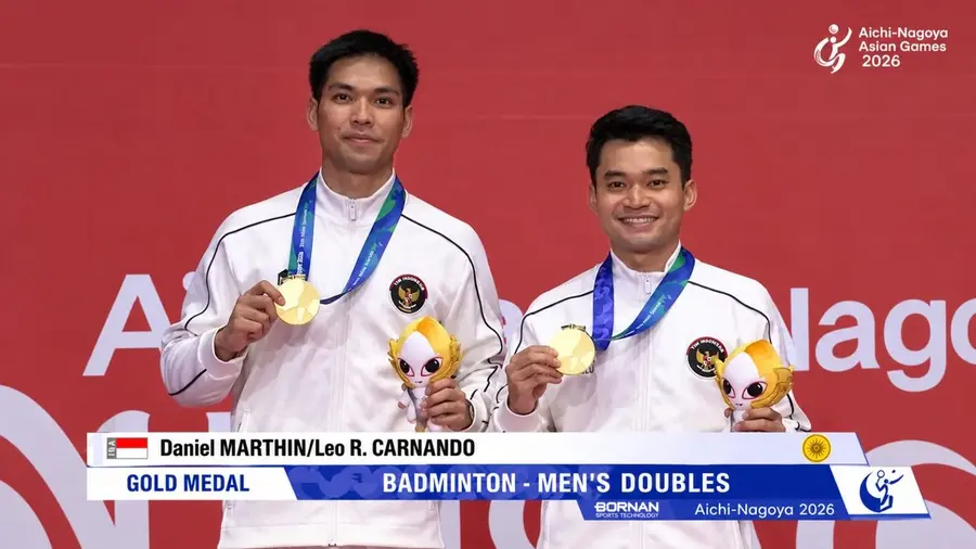 Kandaskan China, Leo-Daniel Sabet Emas Asian Games Aichi-Nagoya Badminton Leo Daniel