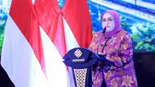 Direktur Jenderal Pembinaan Hubungan Industrial dan Jaminan Sosial Tenaga Kerja (PHI-JSK) Kemnaker Indah Anggoro Putri