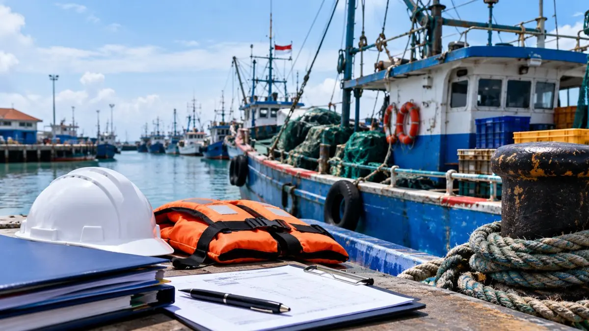 Pelabuhan Benoa, Bali, menjadi lokasi uji coba inspeksi bersama kapal perikanan.