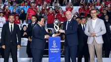 Erick Thor dan presiden FIFA Gianni Infantino